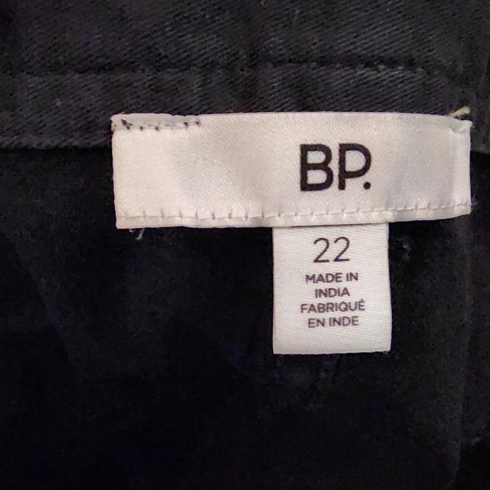 BP Black Cargo Shorts Nordstrom's Plus Size 22 NWT - Picture 6 of 15